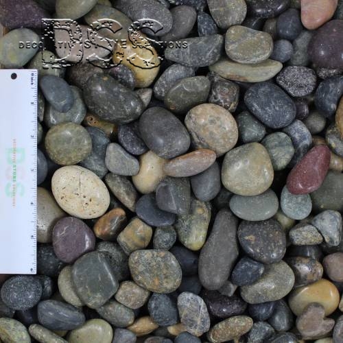 Polished Mixed Mexican Beach Pebble - 1/2 to 1 inch