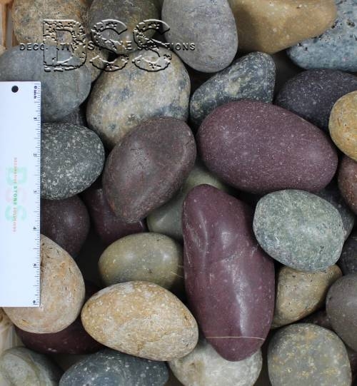 Polished Mixed Mexican Beach Pebble - 2 to 3 inch