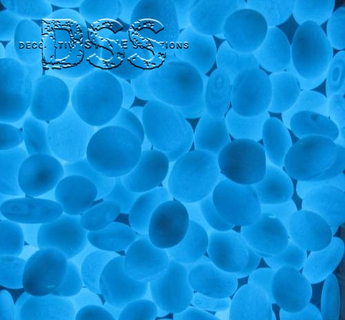 Glow in the Dark Pebble - Pure Blue - 1 to 2 inch